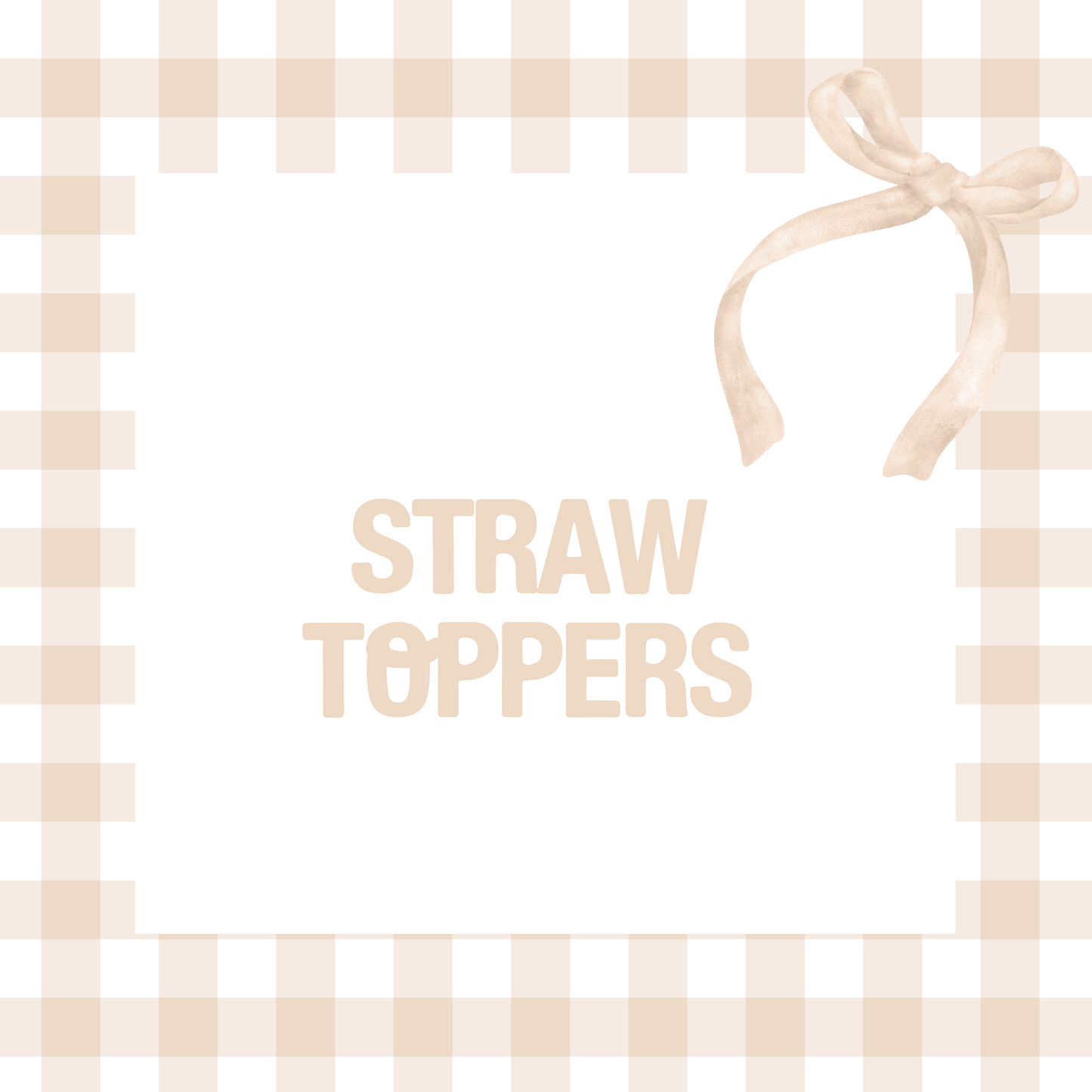 Straw Toppers