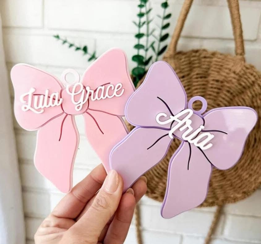 Personalised Acrylic Bag Tag