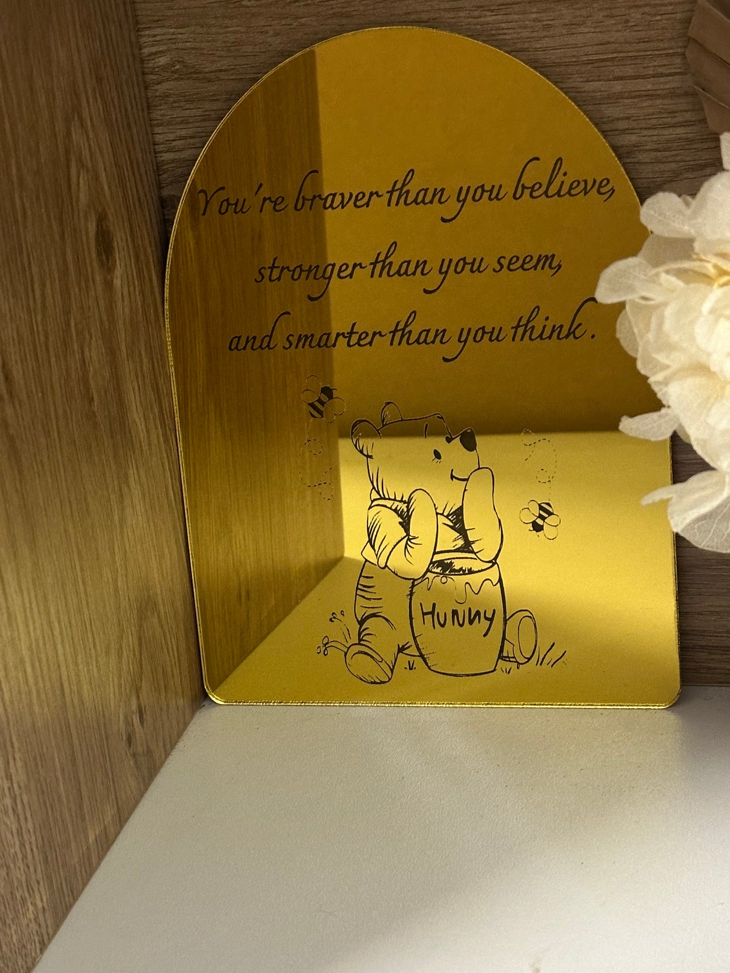🐻✨ New Arrival: Winnie the Pooh Affirmation Plaque! ✨🍯