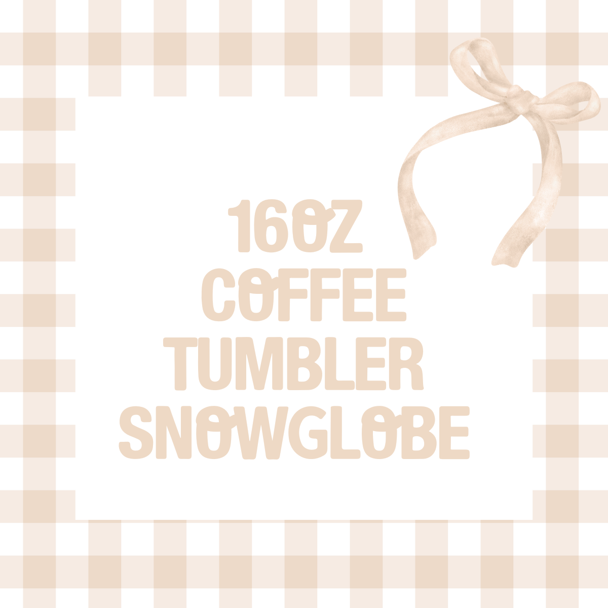 Coffee Tumbler Snowglobe