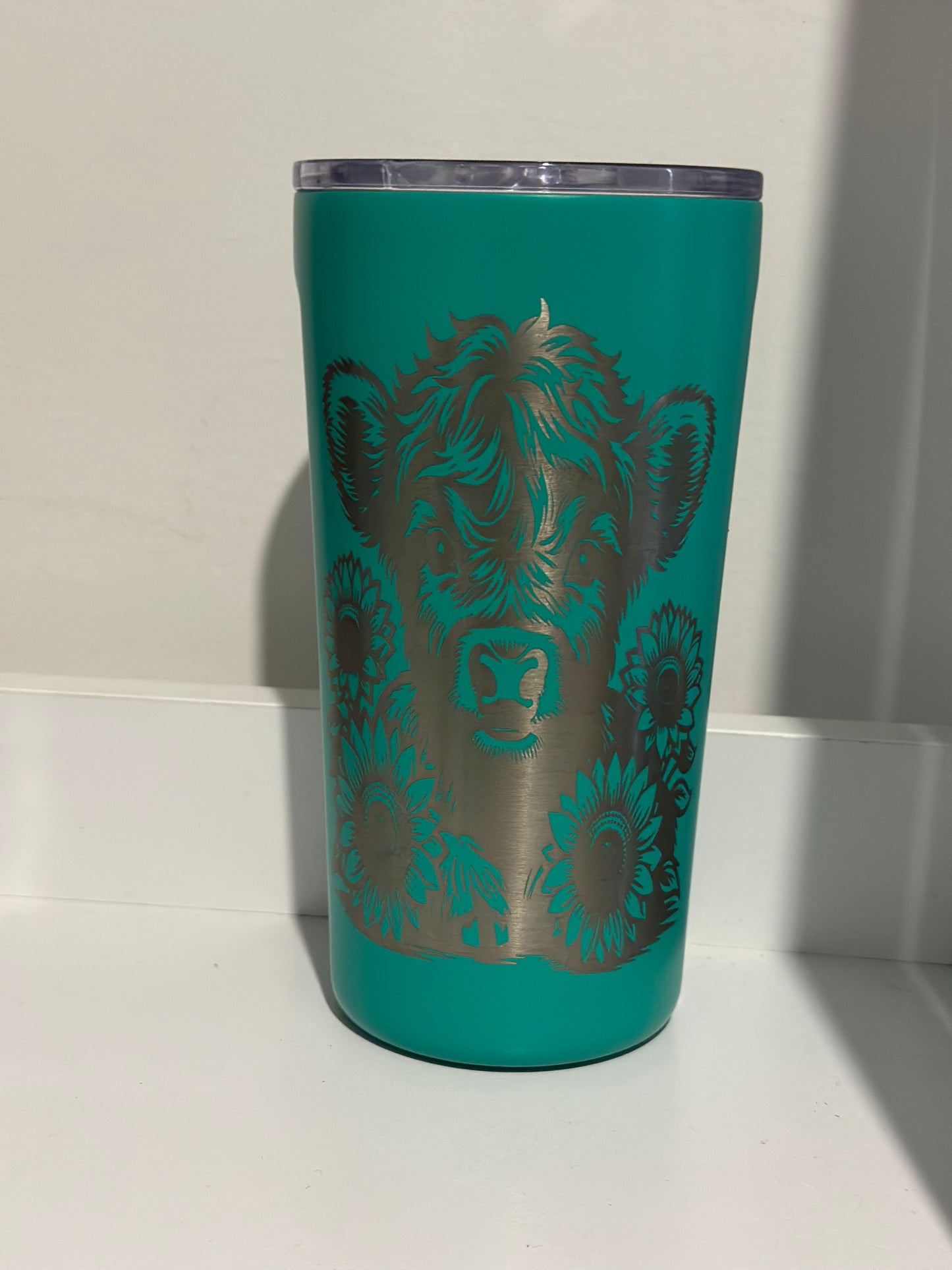 Laser engraved cups
